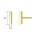 14k solid gold Stud Earrings jewelry women stainless steel silver set Hypoallergenic Wholesale Waterproof Fashion Earrings women