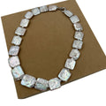 16-18 Inch 100% NATURE FRESHWATER Baroque PEARL NECKLACE-good Quality-925 SILVER Clasp