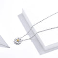 Jewellery Enamel Daisy Flower Women Necklaces New Exquisite Beautiful 925 Sterling Silver Trendy Pendant Necklaces JY-GEMS
