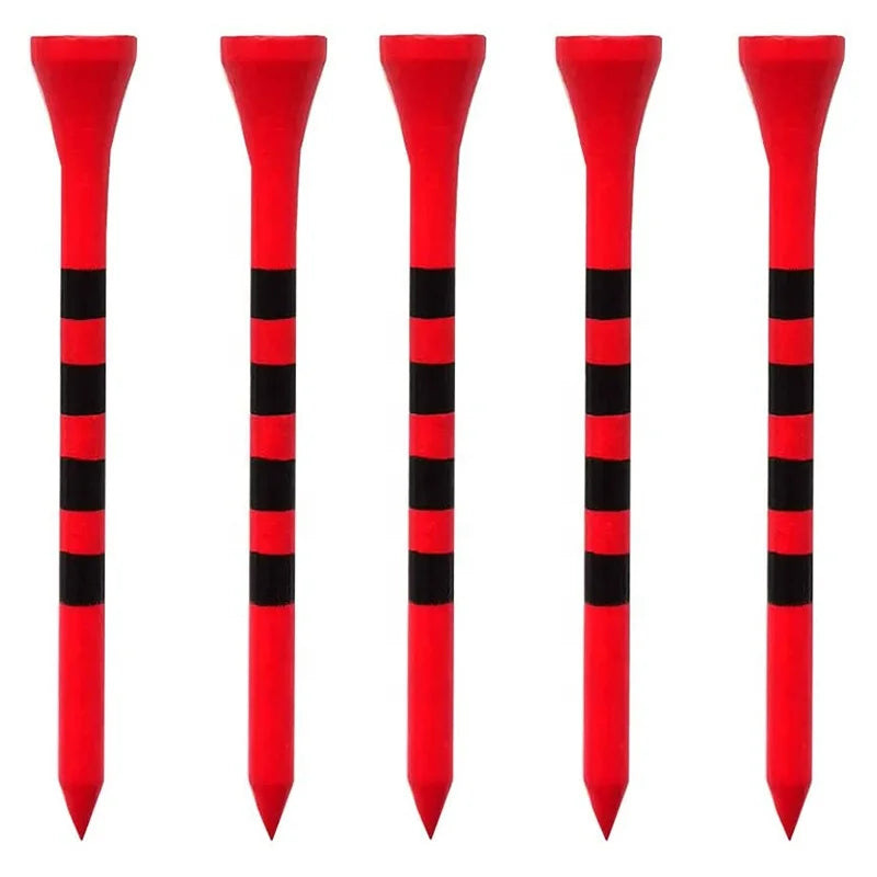Factory Wholesale Custom Logo Accessories Manufacturing Personalized Colored Unbreakable Durable Bulk Wooden Bamboo Golf Tee