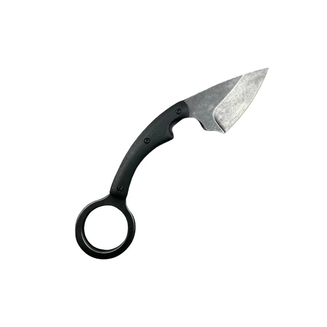 2024 Hot Selling Nylon Black Handle  D2 Fixed Knife Outdoor Hunting Camping Survival Knives
