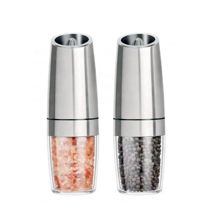Electric Grinding Pepper Gravity Induction Mill Sea Salt Black Pepper Gravity Induction Mini Smart Salt Pepper Mill Custom logo