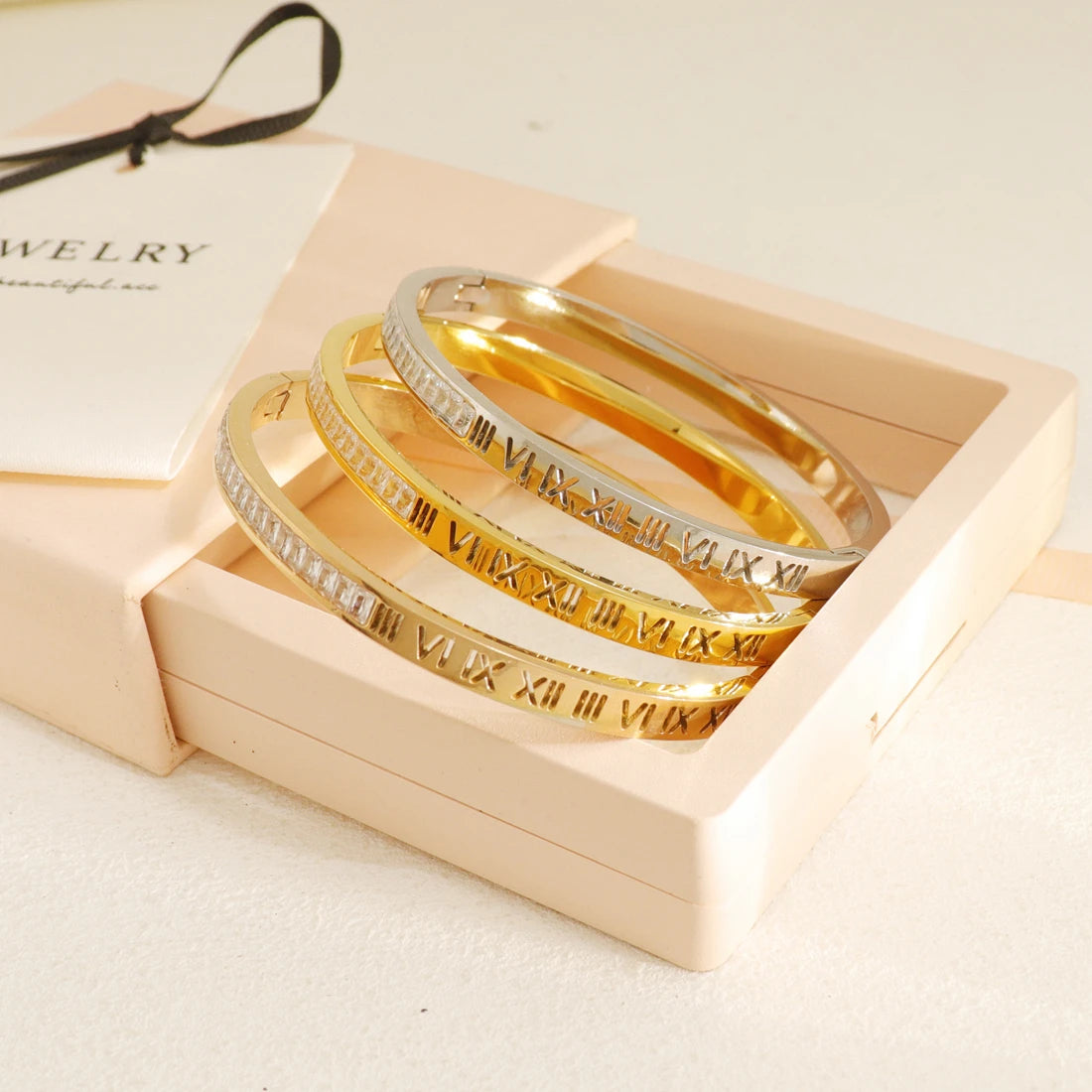 Wholesale Mexico Stainless Steel 18K Gold Plated Keychain Shell Stone Clover Jewelry Bohemian Bracelet for Women Gifts