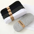 Spring and Summer Solid Color Silicone Anti slip Invisible Cotton Sweat-absorbing Socks for Men