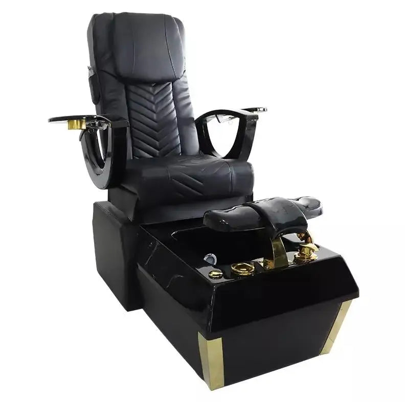 Luxury Black Pedicure Chair for Nail Salon and Hotel Portable Electric Massage Spa for Manicure & Pedicure