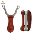 Traditional Stainless Steel Folding Slingshot Wire Cut Pocket Portable Powerful Shooting for Fishing and Outdoor Hunting