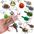 3D ODM Keychain PVC Sport Sneaker Bestseller Basketball Football Keyring Keychain Souvenirs Gift Bag Keychain Bulk