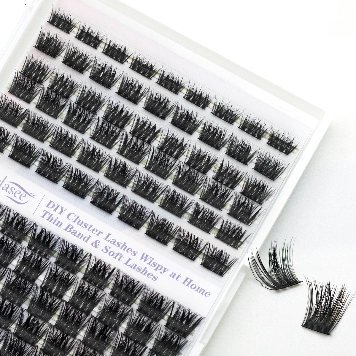 Diy Eyelash Extensions Kit  Faux Mink Segment Lash 3D Individual Cluster Lashes Pre Cut Diy Lashes Extension Kit