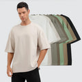 Men Oversize Shirt 100% Cotton Drop Shoulder Blank T Shirt Custom Embroidery Logo Men Cotton Shirts