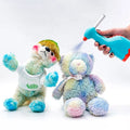 Portable Wireless Art Airbrush Painting Magic Kid Painting Set for Miniatures Toys with Stencils