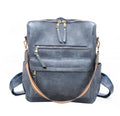 Women Leather Backpack With Guitar Strap Convertible Backpack Students School Bag Large Backpacks Multifunction Travel Bag