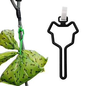 Household Hands-Free Waste Bag Carrier Clip Poop Bag Holder Made of PE Plastic
