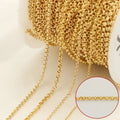 GP US Rolo Chain 1.3mm 1.6mm 2.25mm 1/20 14k Gold Filled Silver 925 Bulk by the Spool Permanent Jewelry Chain Findings Wholesale