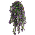 Purple Luxury Artificial Hanging Silk Lavender Vine Christmas Indoor Decoration Wall Mounted Artificial Grass Plant