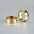 G23 Titanium Silver Gold Plated Double Flared Ear Gauges Threadless Ear Tunnel Expander Plugs 8-25mm Body Weddings Gifts