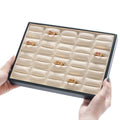 EB066 Jewelry Display Tray Universal PU Leather Ring Earrings Necklace High Quality Display Plate Jewelry Storage Plate