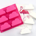 7058 Factory Stock 6 Hole Cloud Shape Silicone Cake Mold Silicone Candle Molds Soap Making Molds