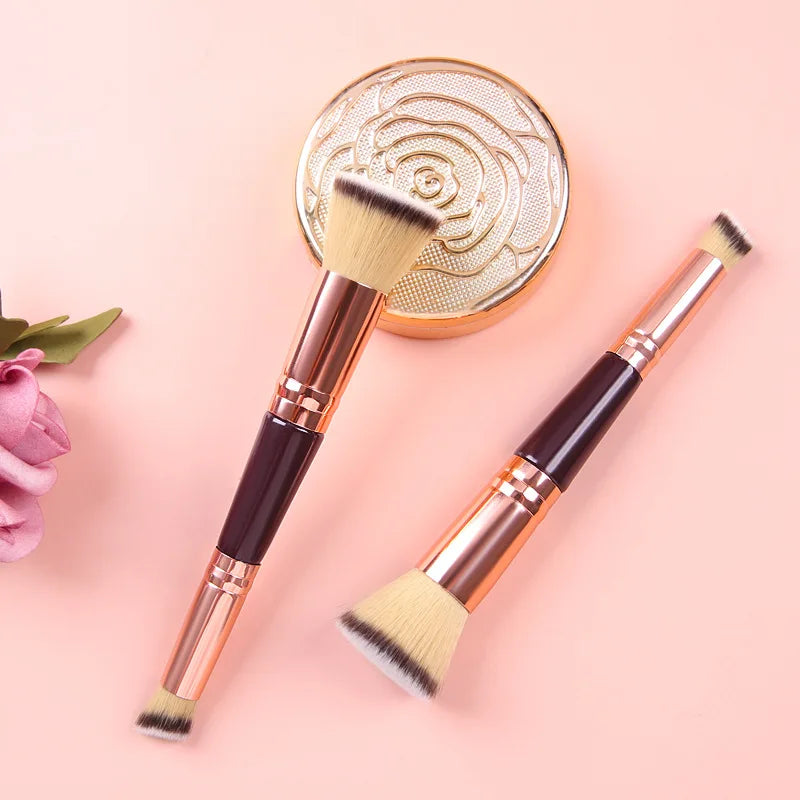 Wholesale Professional Flat Contorting Concealer Brush Single or Double-End Foundation Beauty Makeup Tools for Face