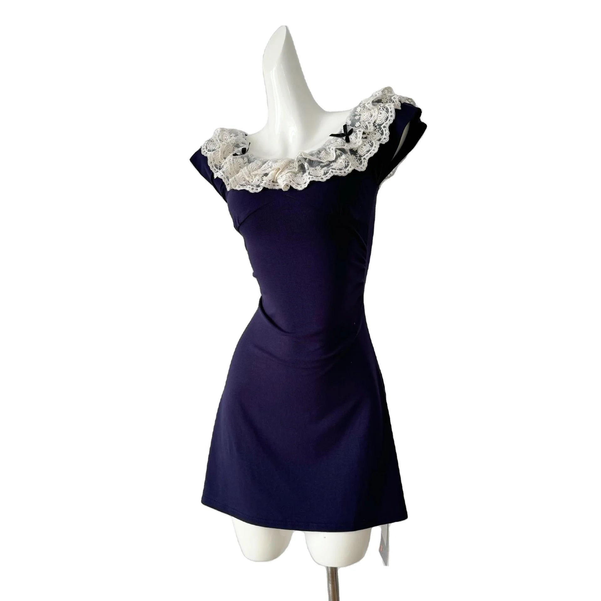 Guangzhou Auyan Girl Dress Design Dress Female Summer Girl Pure Printed Lace Dresses