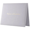 Customized University Diploma File Folder for Educational Certificates Gold Folio White Certificate Holder 8.5 X11