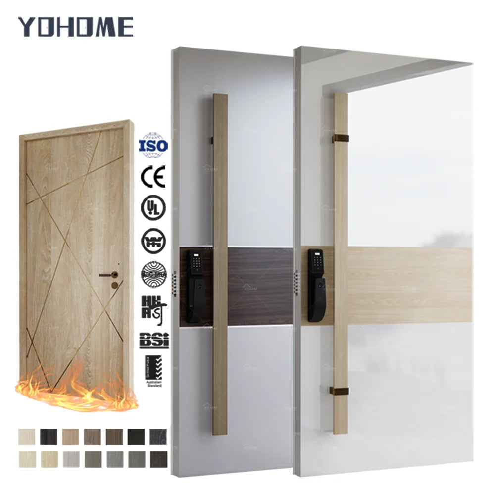 Foshan Wood Door Supplier Modern Design Custom Villa House Solid Wood Pivot Doors Exterior Pivot Main Entrance Front Doors
