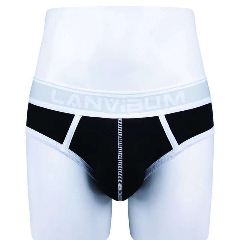 Snug Fit Cotton Mens Brand Underwear Breathable Comfortable Men Briefs
