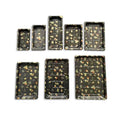 RUNPACK Gold Leaf Premium Japanese Sushi Custom Eco Disposable Packing Tray togo Takeaway Plastic Sushi Box with Lid