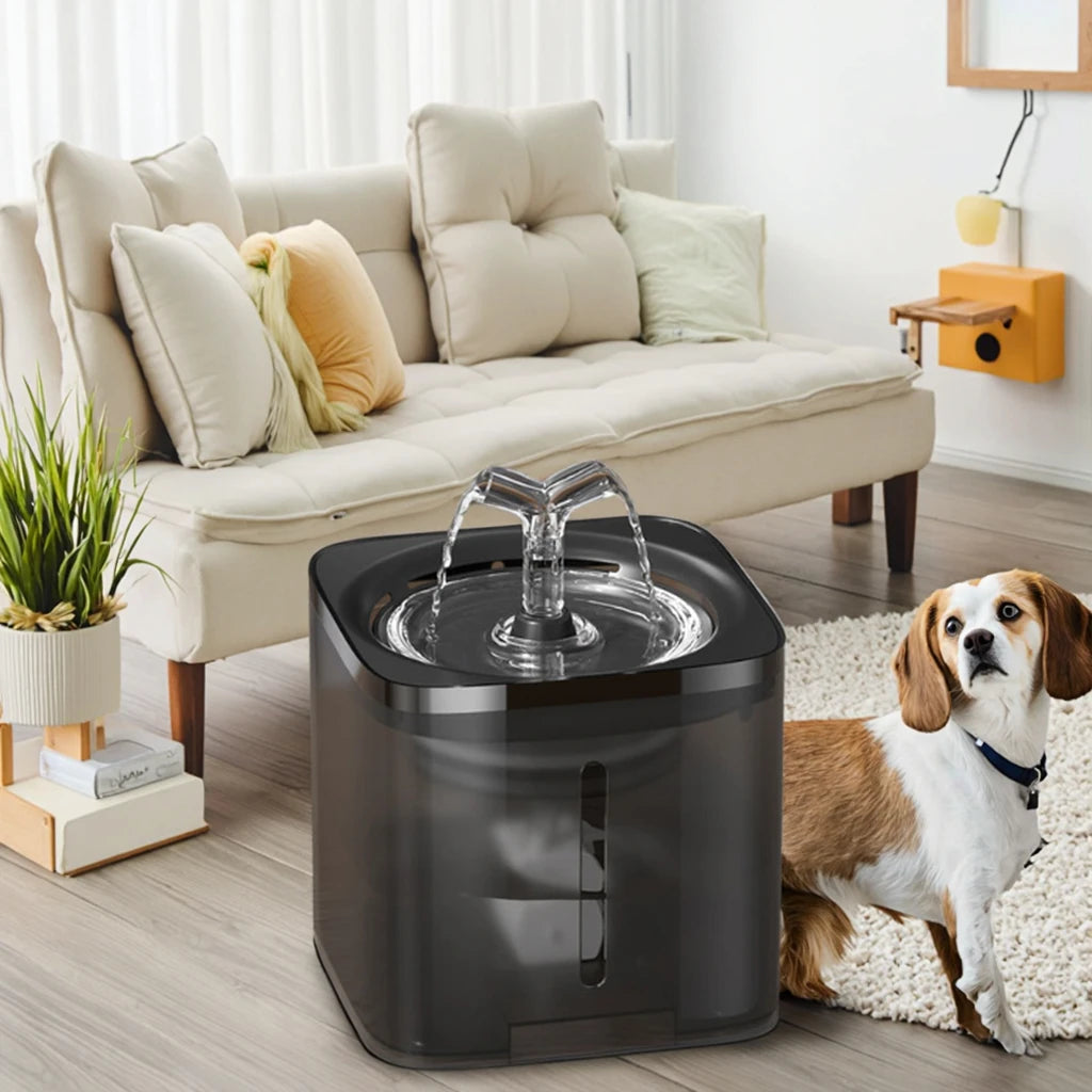 Private Label 2.5L Tuya Smart Eco-Friendly Stainless Steel Automatic Cat Drinking Fountain App Controlled Water