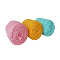 Wholesale Big Roll 400Grams DIY T-Shirt Yarn Crochet Cloth Yarn for Handicraft Home Decor Handbag