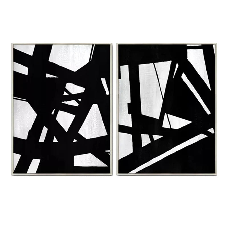 Home Living Room Wall Luxury Decoration Prints Painting Interior Modern Custom Art Abstract Canvas Nordic Design Black and White
