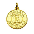 Best Selling Round Shape Metal Stamped Logo Charms Gold Plated Letter Jewelry Accessory Brand Name Tags for Decoration