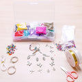 Jewelry Findings Box Set 2/3/4MM Glass Seed Beads for Bracelets Charms Alloy Pendant Acrylic Beads Adults Jewelry Making Kits