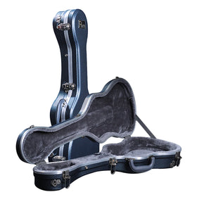 RAS-BU-GY RM Rainbow ABS Thermoformed Plastic Guitar Ukulele Hard Case Grey 7mm Plush Lining Customizable Chrome Hardware