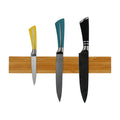 Youlike Magnetic Bamboo Knife and Fork Holder Modern Wall-Mounted Kitchen Knife Display