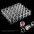 30 Grid Small Transparent Plastic Box for Nail Drill Supplies for Jewelry Art Storage Tools and Other Nail Supplies