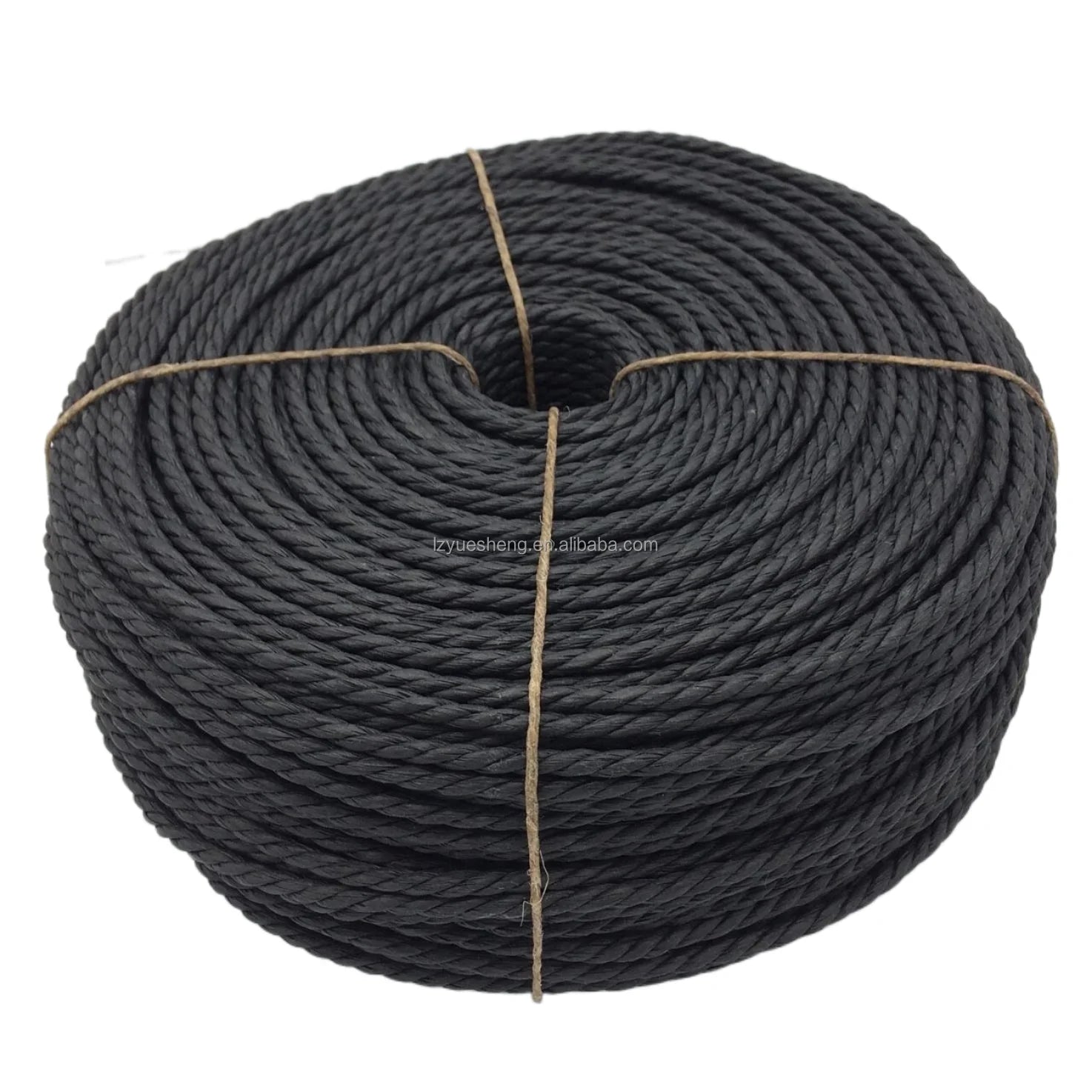 Black Danish Paper Cord 4mm 3 Strands Twisted Craft Paper Rope Weaving Kraft Paper Rope 1kg Roll Packing for Packaging
