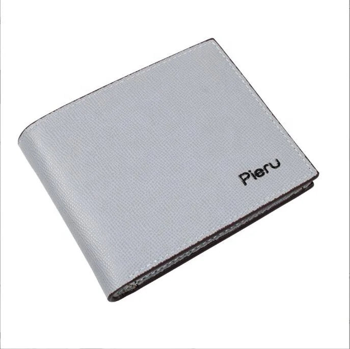 Bogia Custom Wallet Manufacturer PU Leather Slim Minimalist Men's Wallet Bifold No RFID Blocking Wallet Men