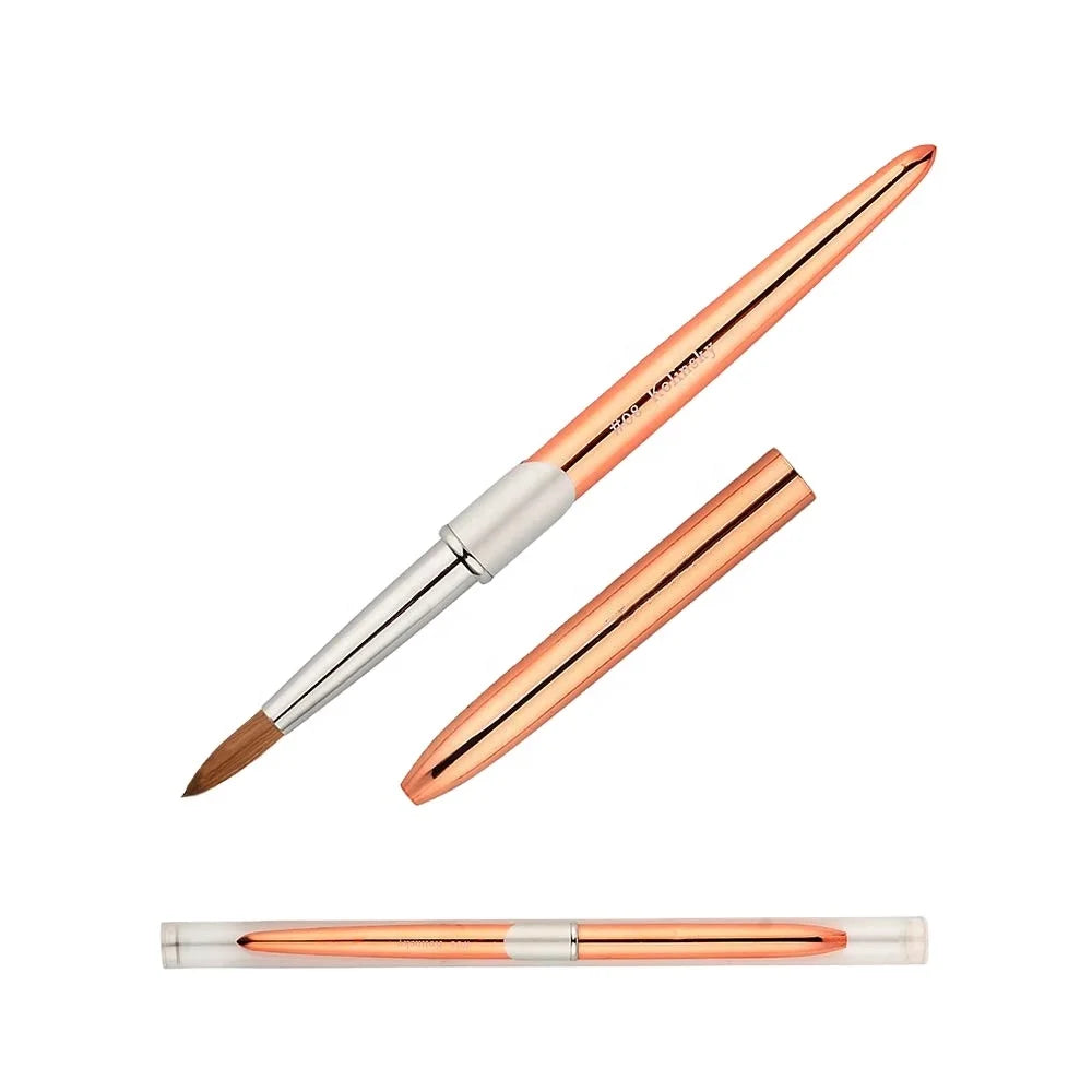 EVAL Kolinsky Acrylic Nail Brush Size #6-#22 High End Quality 100% Pure Kolinsky Nail Art Brush
