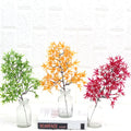 Wholesale Price Bulk Artificial Flowers Home Decoration Simulation Maple Leaf Red Maple Christmas Occasion Lavender Flower Type