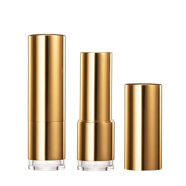 HUIHO Direct Selling Latest Aluminum Metal Round Empty Cosmetic Packaging Containers Luxury Lipstick Tubes