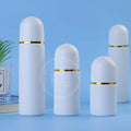 Empty Cosmetic Roll-on Bottle Round & Flat Lid Plastic Tube 25-40ml Capacity PE Seal Screen Printing for Cream Logo Printing