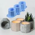 Octagonal Silicone Mold for DIY Crafts for Concrete Fleshy Flower Pot & Candlestick Mold for Ceramic & Clay-Cake Tools