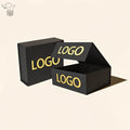 Luxury Magnetic Folding Gift Boxes with Embossed Logo Custom Cardboard Packaging for Perfume Candles Foldable Gift Box