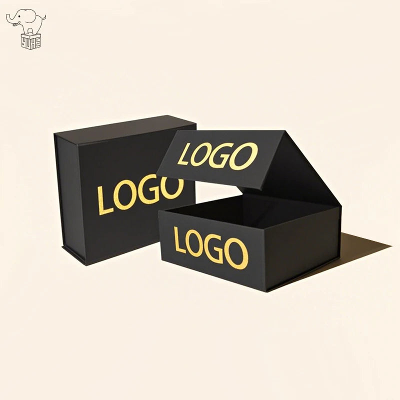Luxury Magnetic Folding Gift Boxes with Embossed Logo Custom Cardboard Packaging for Perfume Candles Foldable Gift Box