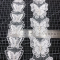 JFL088 Double Mesh Embroidery butterfly Lace Nail Beaded Garment Children's Dress Curtain DIY Accessories