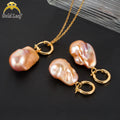 Goldleaf Elegant Custom Baroque Pendant Necklace 925 Silver Freshwater Pearl High Quality Women's Gift Third Party Certified