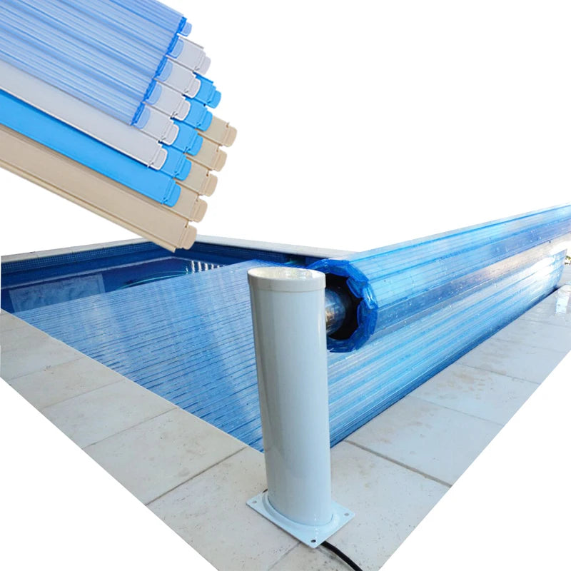 Manufacture Professional Swimming Pool Kidney Automatic Insulated Remote Control Safety Foldable Pvc Cover