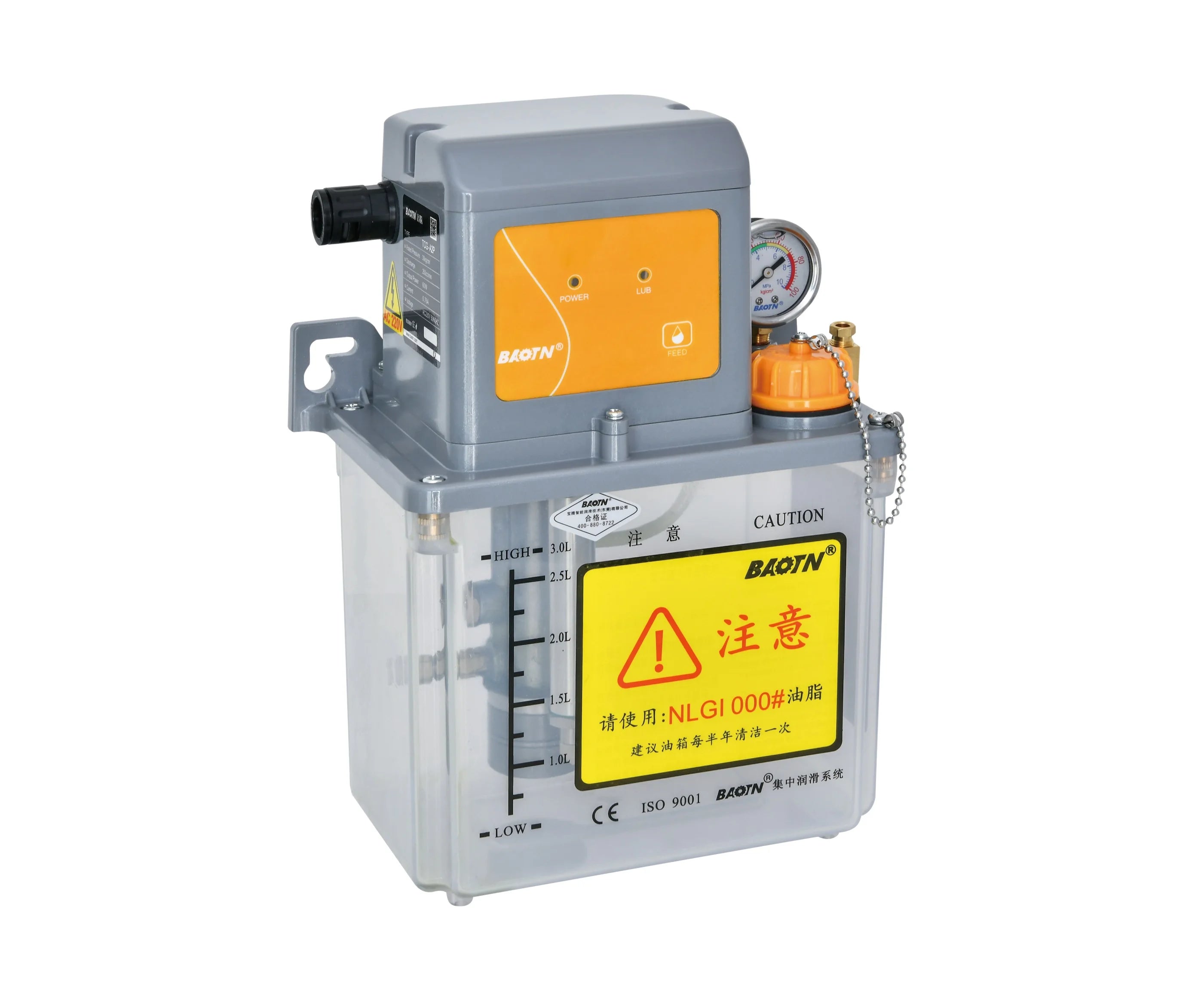 BAOTN GTB 220V 3L 200cc Per Minute Volumetric Auto Grease Pump PLC Control Grease Lubrication Pump Electric Gear Pump