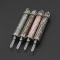 DIY Natural Crystal Quartz Plane Healing Wands Chakra Crystal  Plane Healing Wand Pendants for Sale Folk Crafts