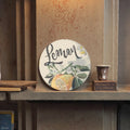 Salable Antique Metal Tin Sign Wall Decoration Customized Round 30cm Vintage Metal Poster Retro Home Decor Metal Plaque Sign